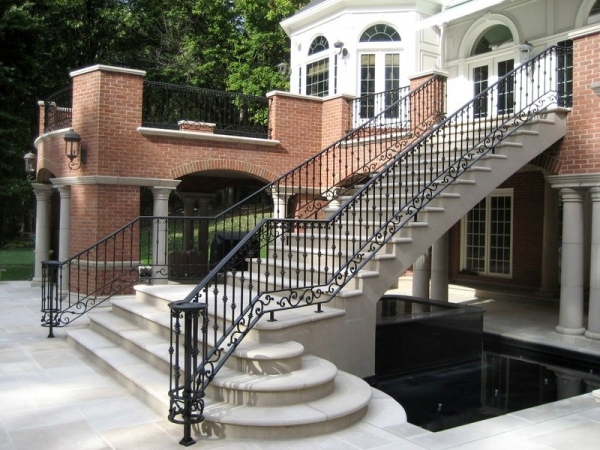 Heritage Iron Handrails exterior steps